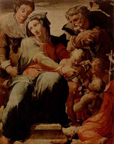 La Sacra Famiglia con Santa Caterina d